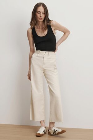 Taylor Cropped Wide-Leg Jean